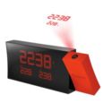 RED CLOCK WITH PROJECTION
